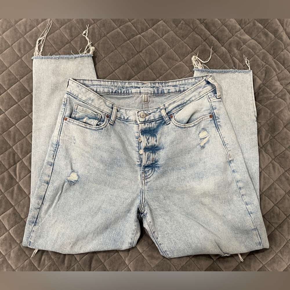 Old Navy Og Straight Distressed Jeans